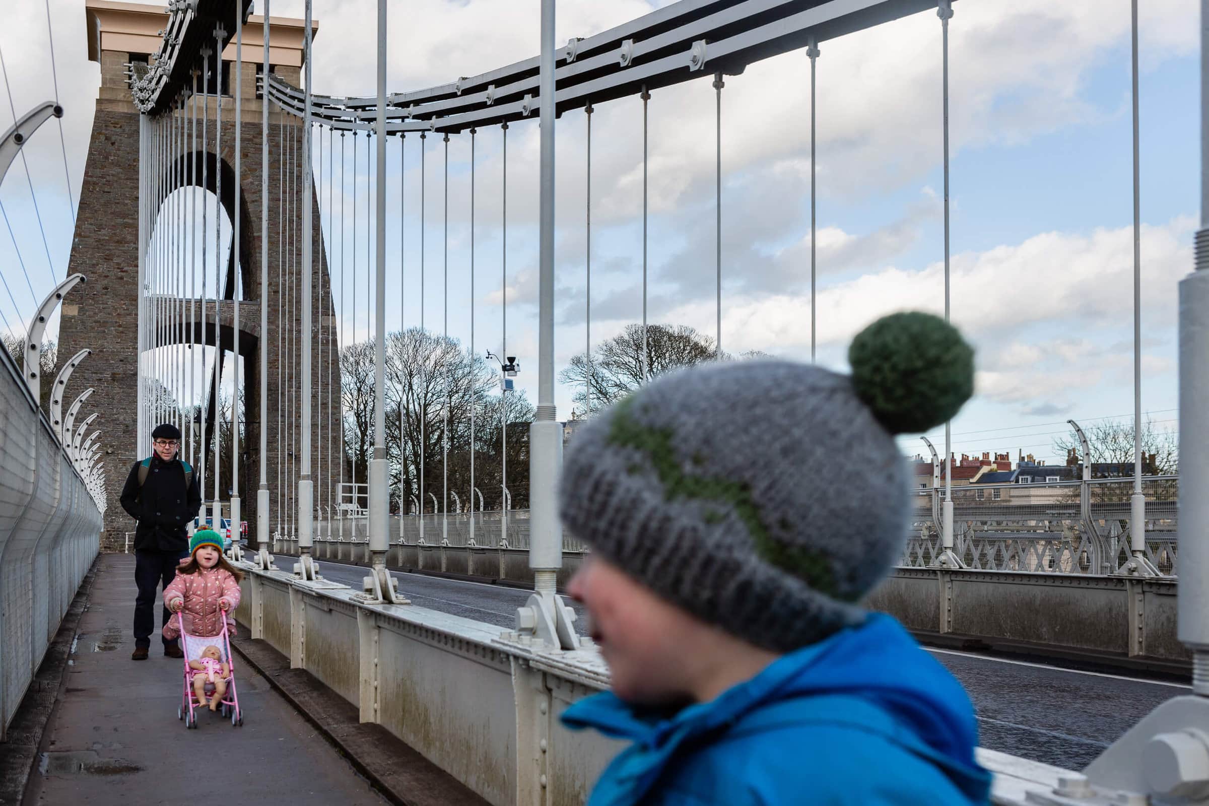 My children exploring Clifton Suspension Bridge | Family Photographer Bristol