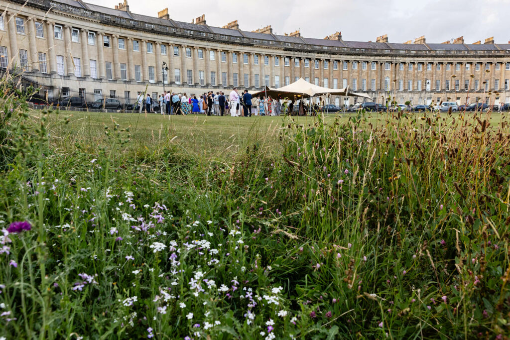 Evening birthday party at the Royal Crescent Bath | Bath and Bristol event photography | Rose Dedman.