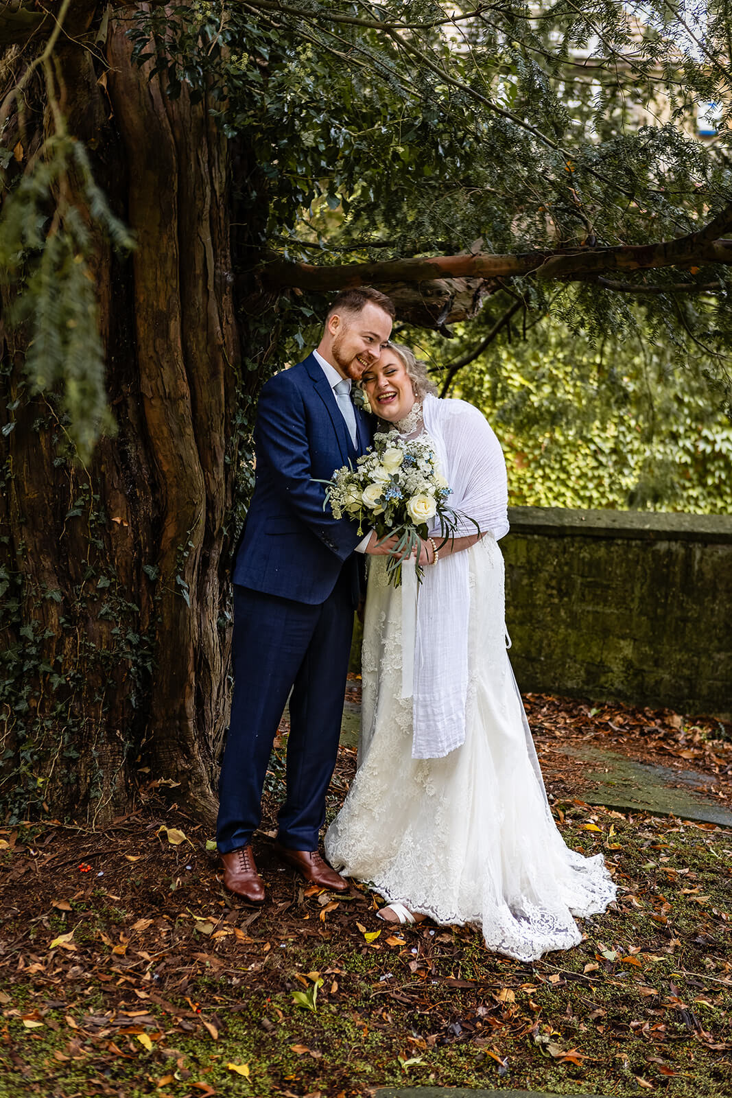Wedding couple after their wedding in St Thomas à Becket church in Widcombe | Church Wedding Bath 