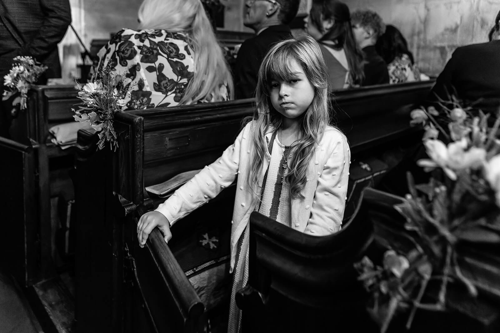 Guests inside St Thomas à Becket church in Widcombe, Bath | Bath Wedding Photographer