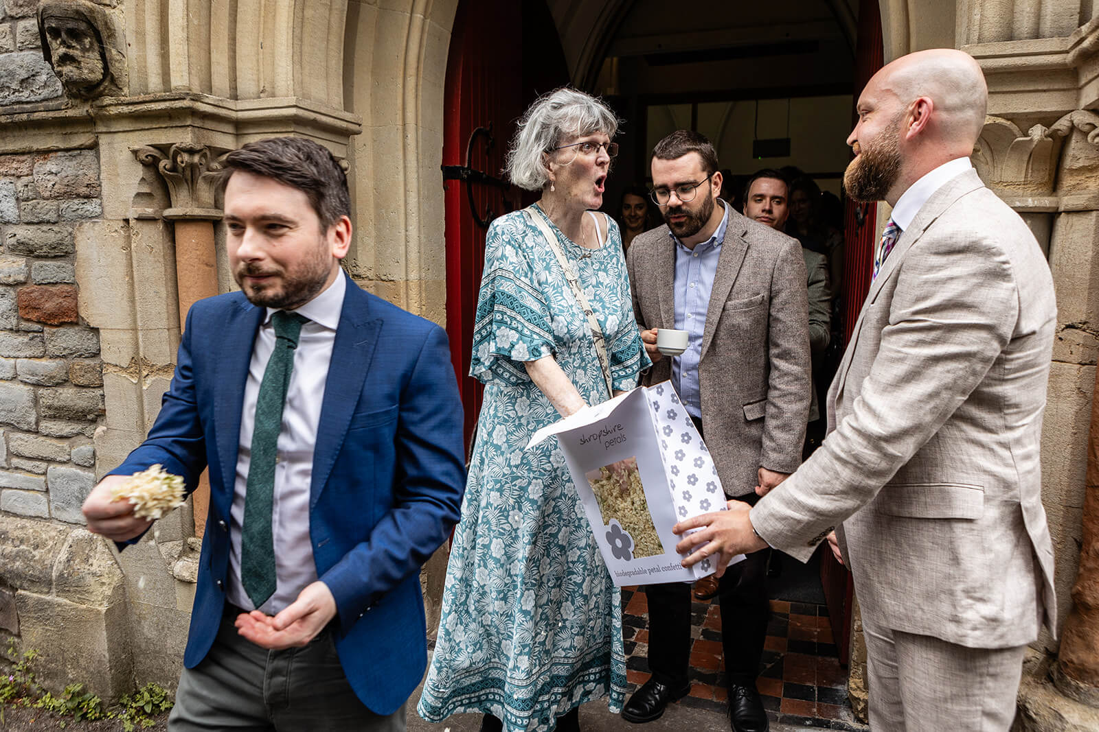 Wedding guests at the Elmgrove Centre Bristol| Wedding Photographer