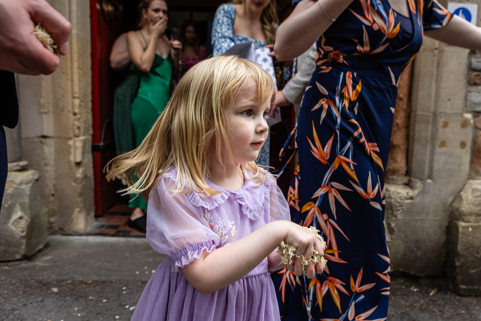 Wedding guests at the Elmgrove Centre Bristol| Wedding Photographer