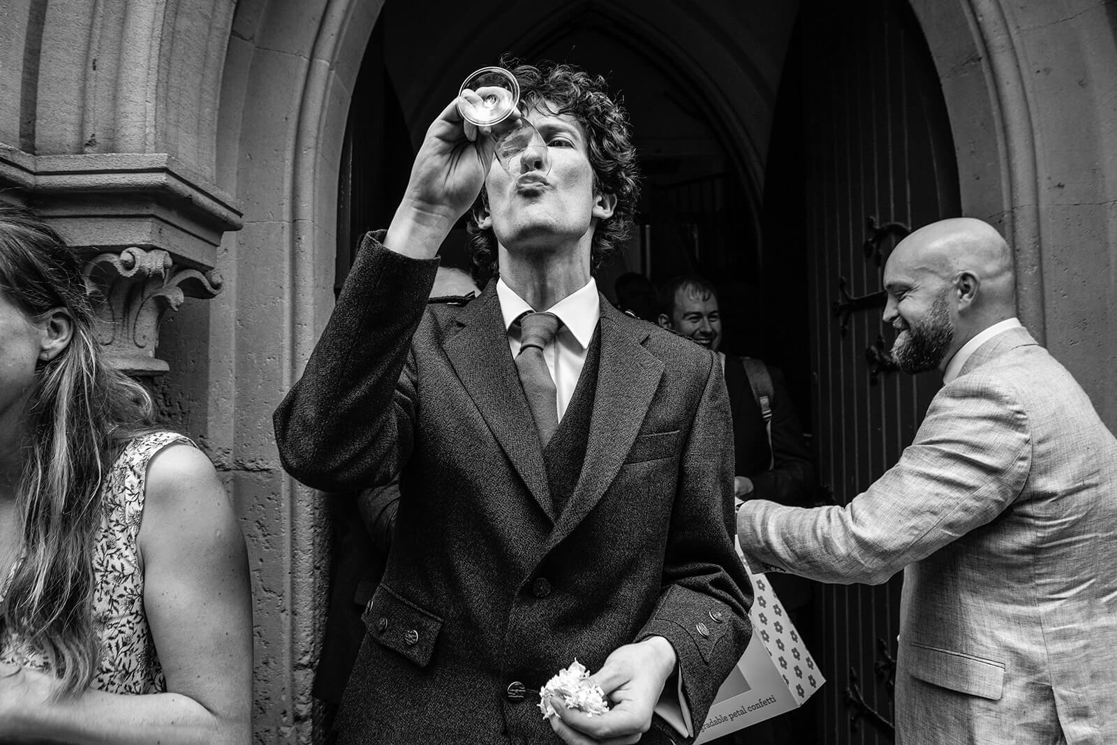 Wedding guests at the Elmgrove Centre Bristol| Wedding Photographer