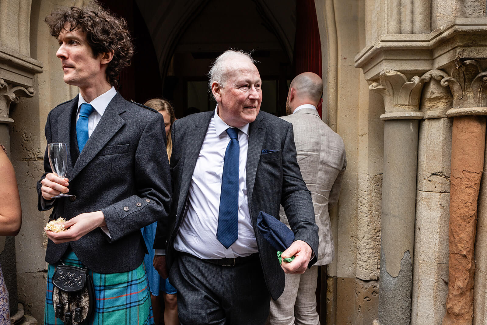 Wedding guests at the Elmgrove Centre Bristol| Wedding Photographer