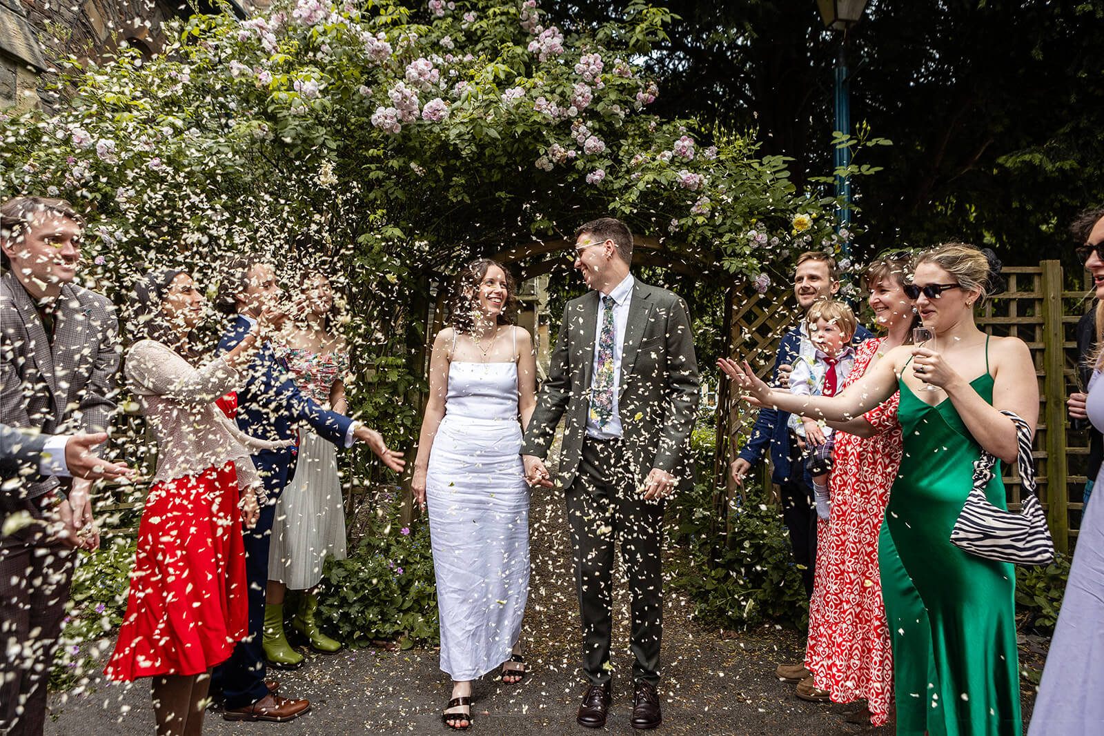 Wedding guests at the Elmgrove Centre Bristol| Wedding Photographer