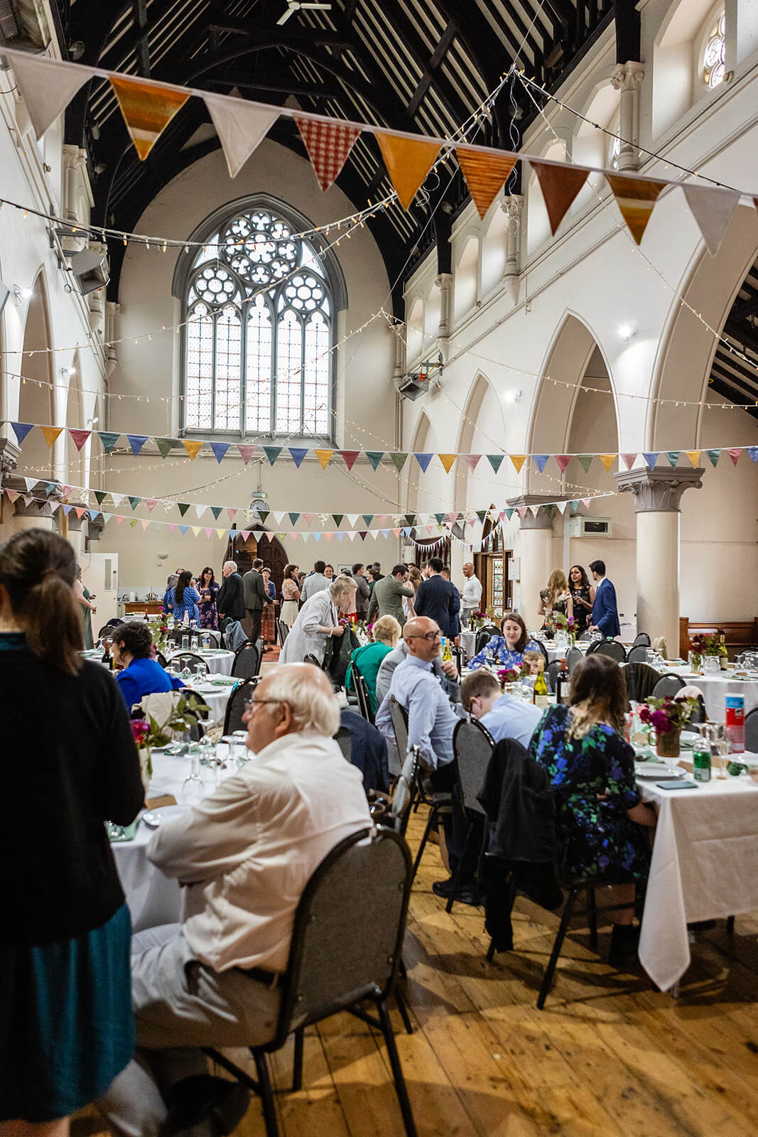 Wedding guests at the Elmgrove Centre Bristol| Wedding Photographer