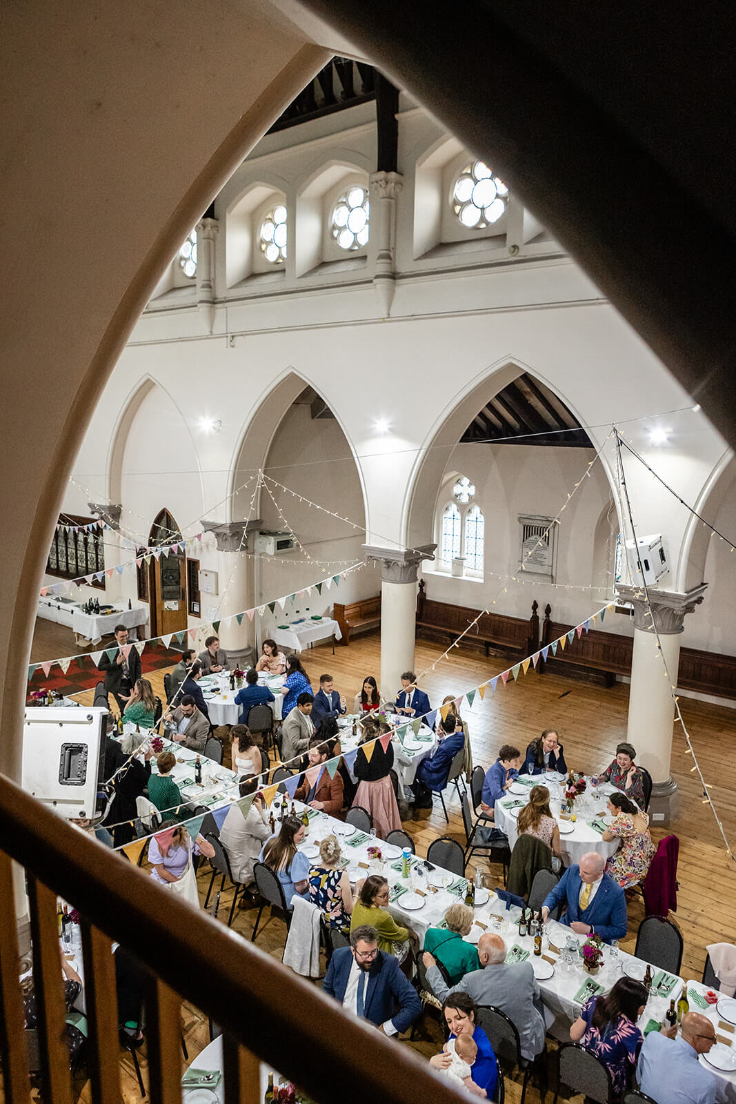 Wedding guests at the Elmgrove Centre Bristol| Wedding Photographer