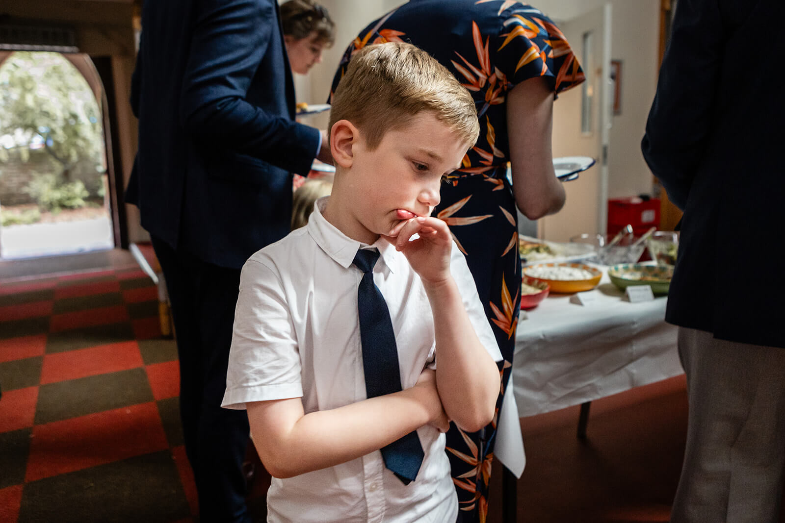 Little boy at the Elmgrove Centre Bristol| Wedding Photographer