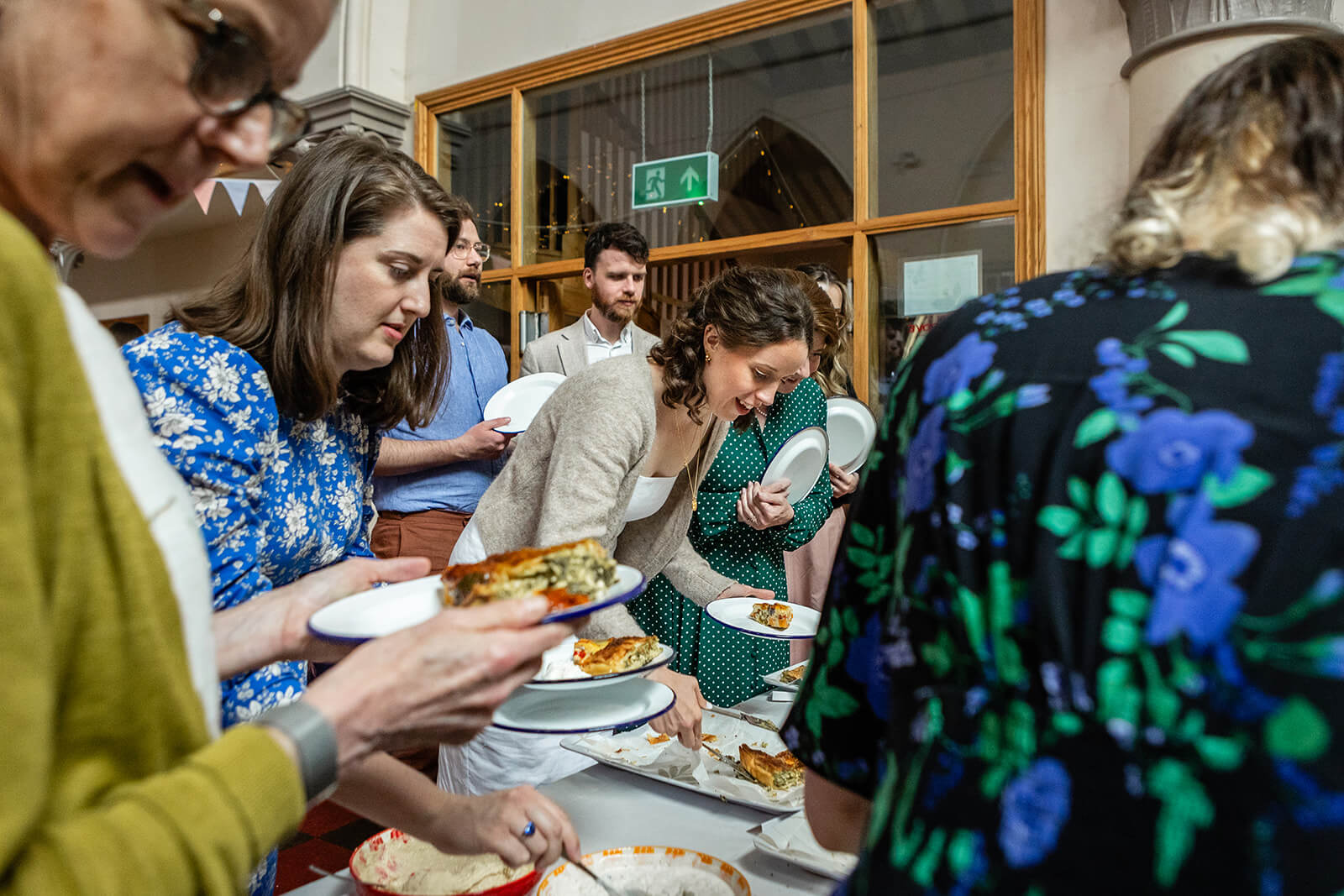 Wedding guests at the Elmgrove Centre Bristol| Wedding Photographer