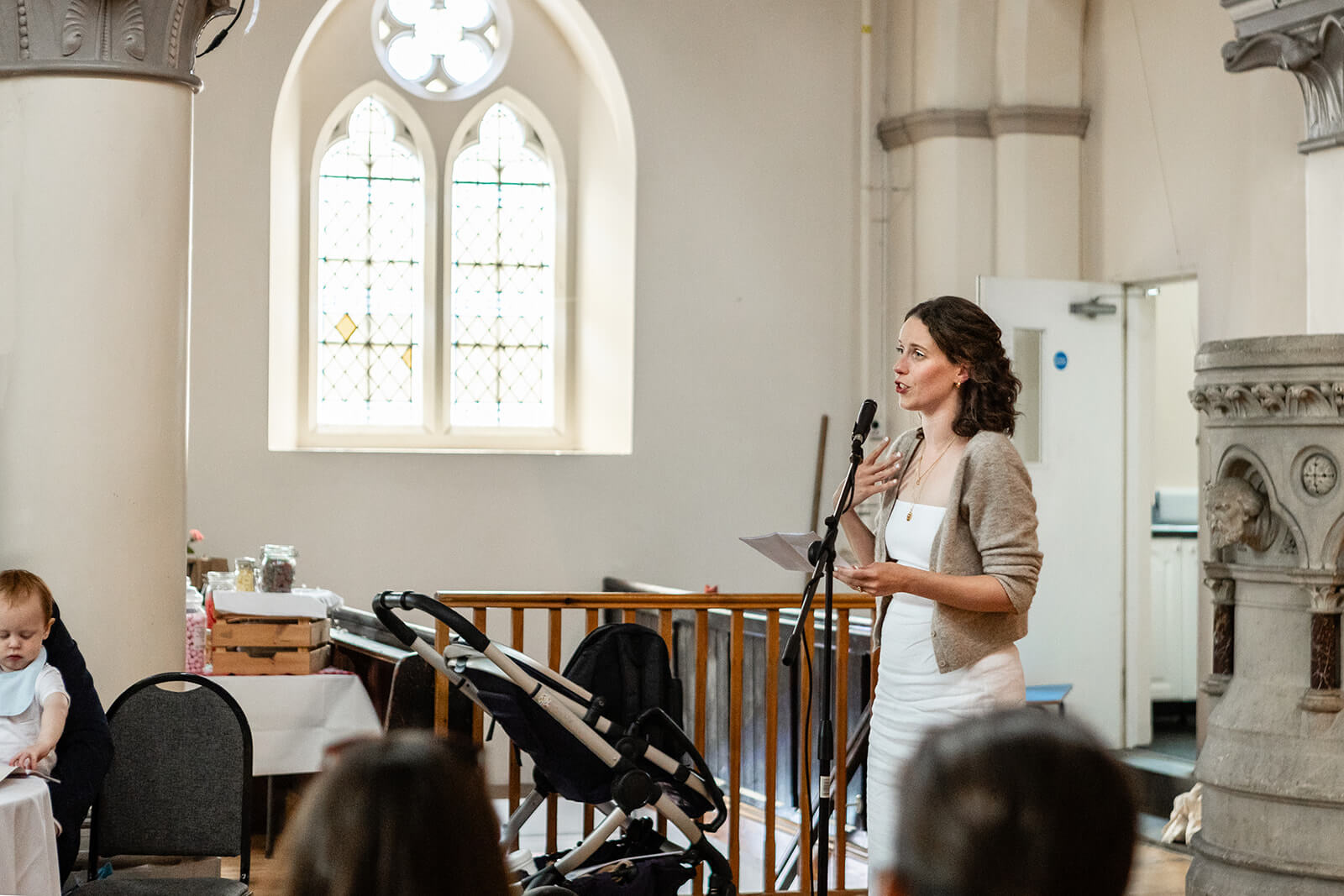 Wedding speech at the Elmgrove Centre Bristol| Wedding Photographer