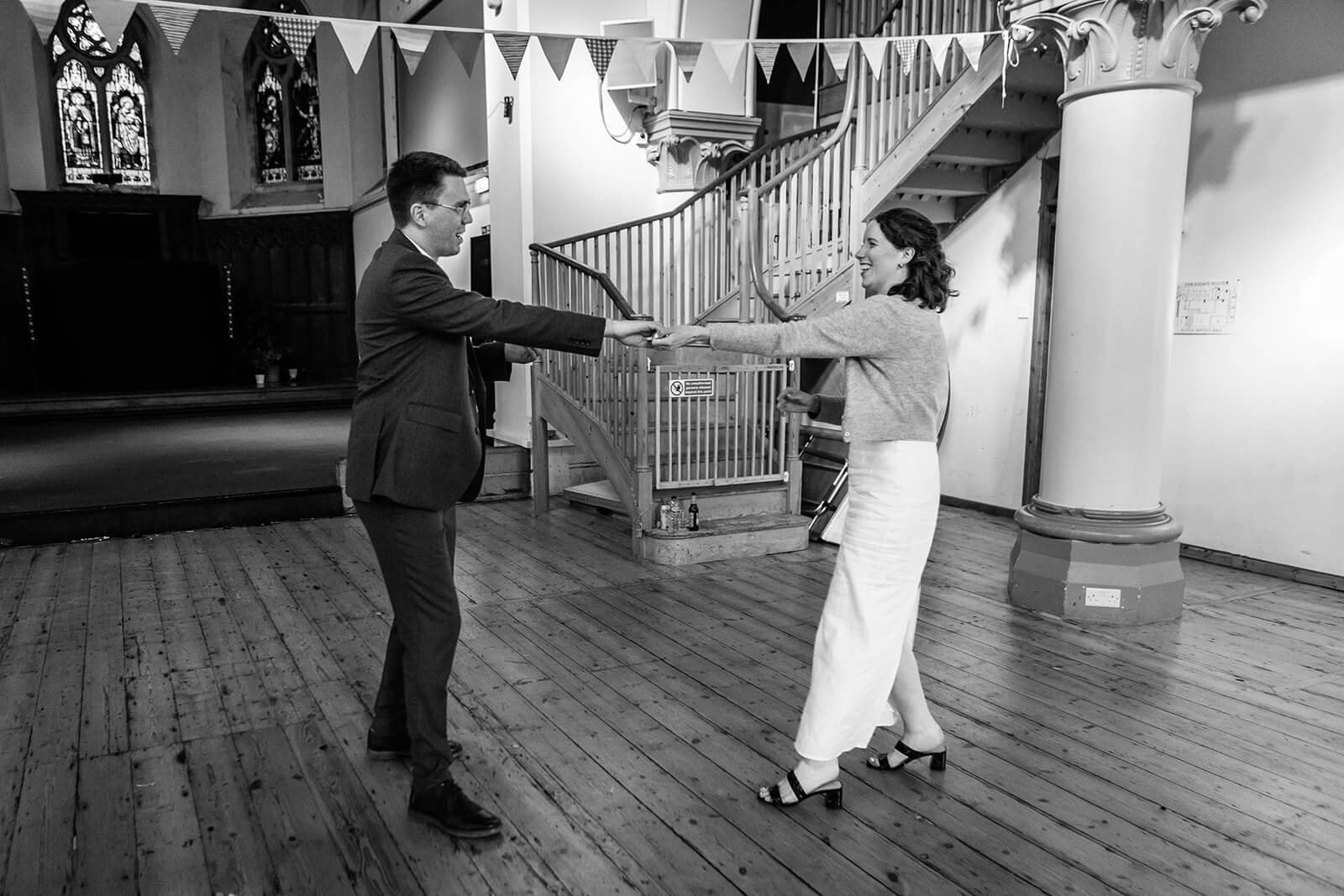 First dance at the Elmgrove Centre Bristol| Wedding Photographer