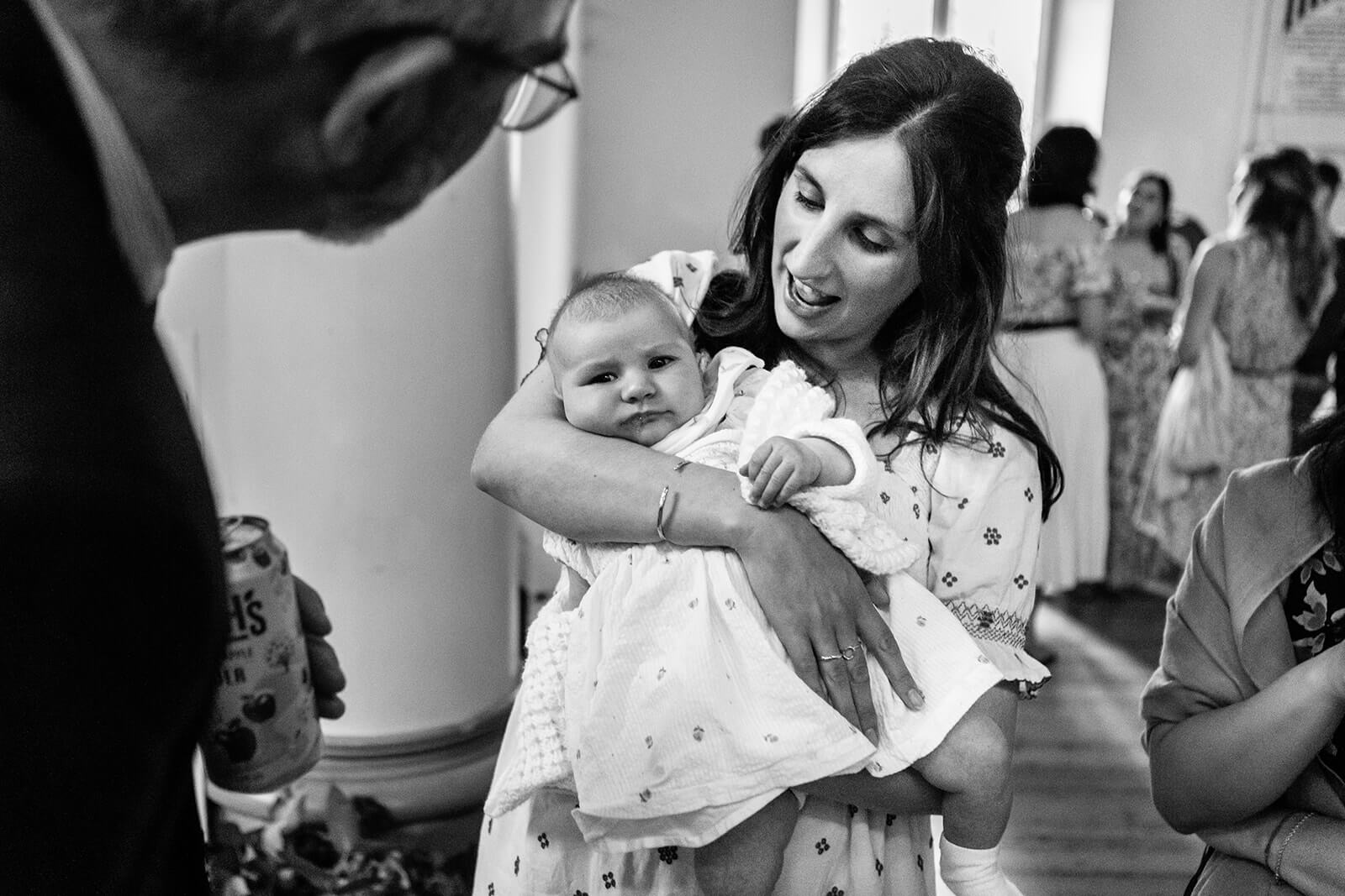 Wedding guests at the Elmgrove Centre Bristol| Wedding Photographer