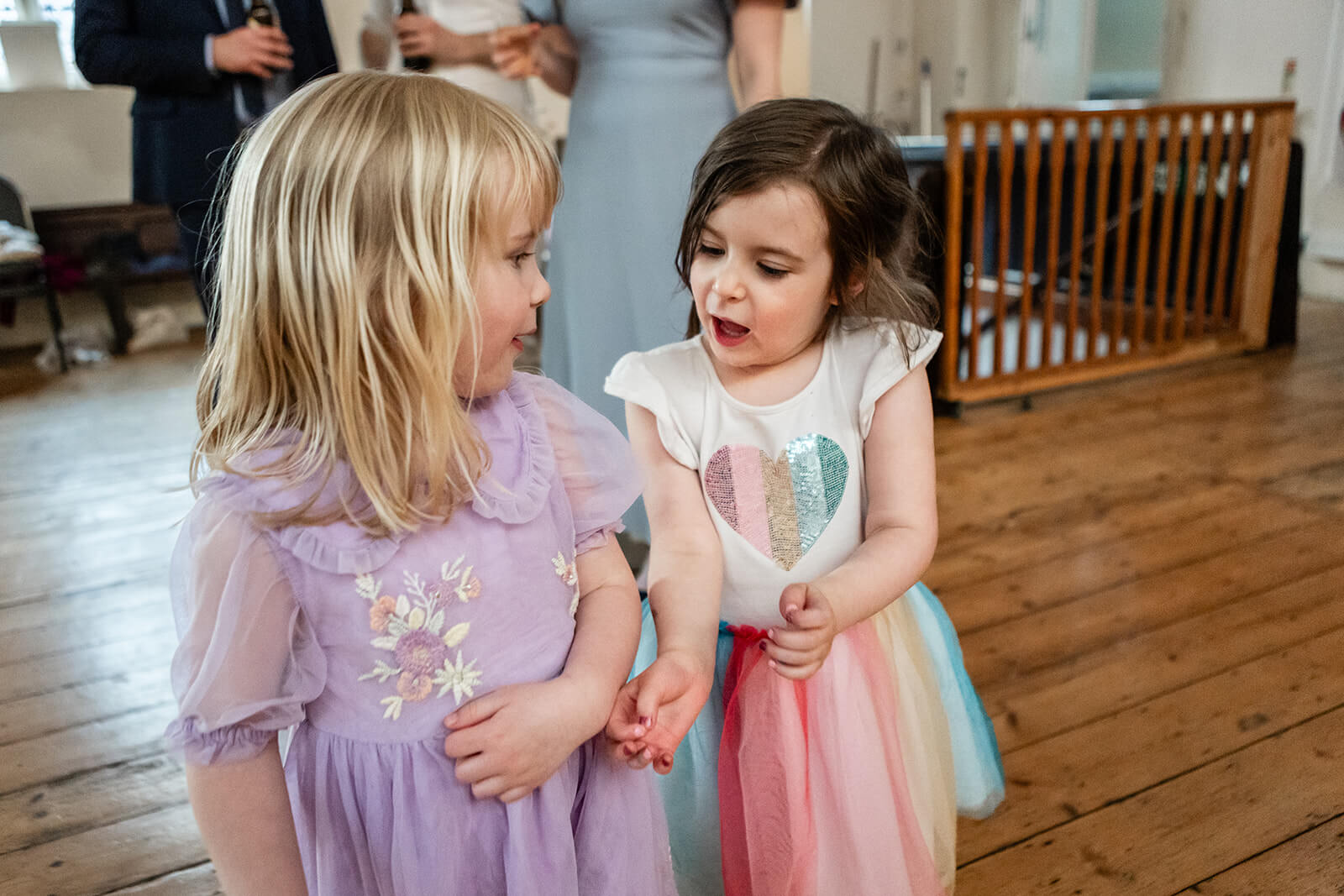 Wedding guests at the Elmgrove Centre Bristol| Wedding Photographer