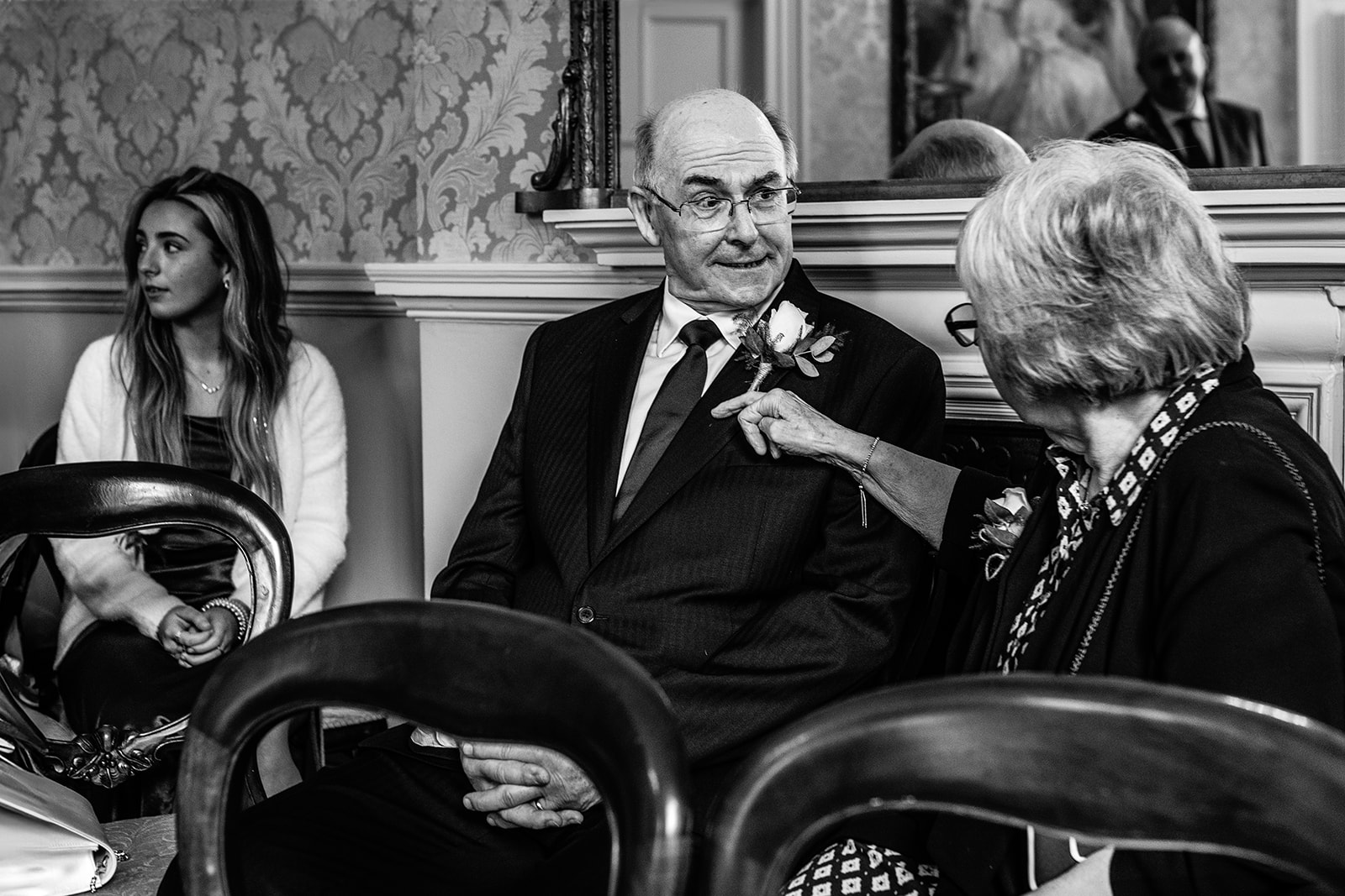 Guests in the Abbey View room | Guildhall Bath Wedding photos
