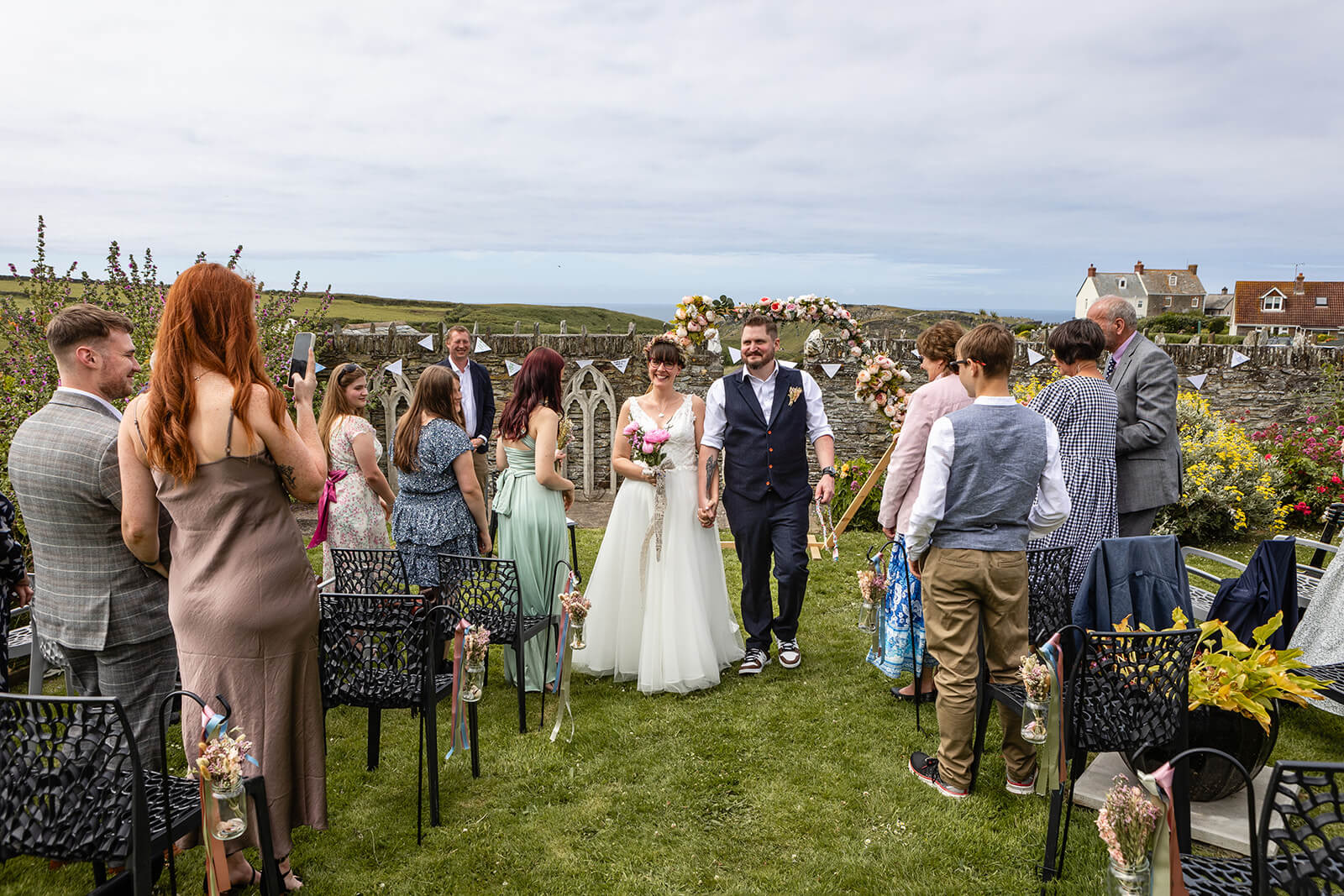 Beach coastal wedding photography | Rose Dedman Wedding Photographer UK