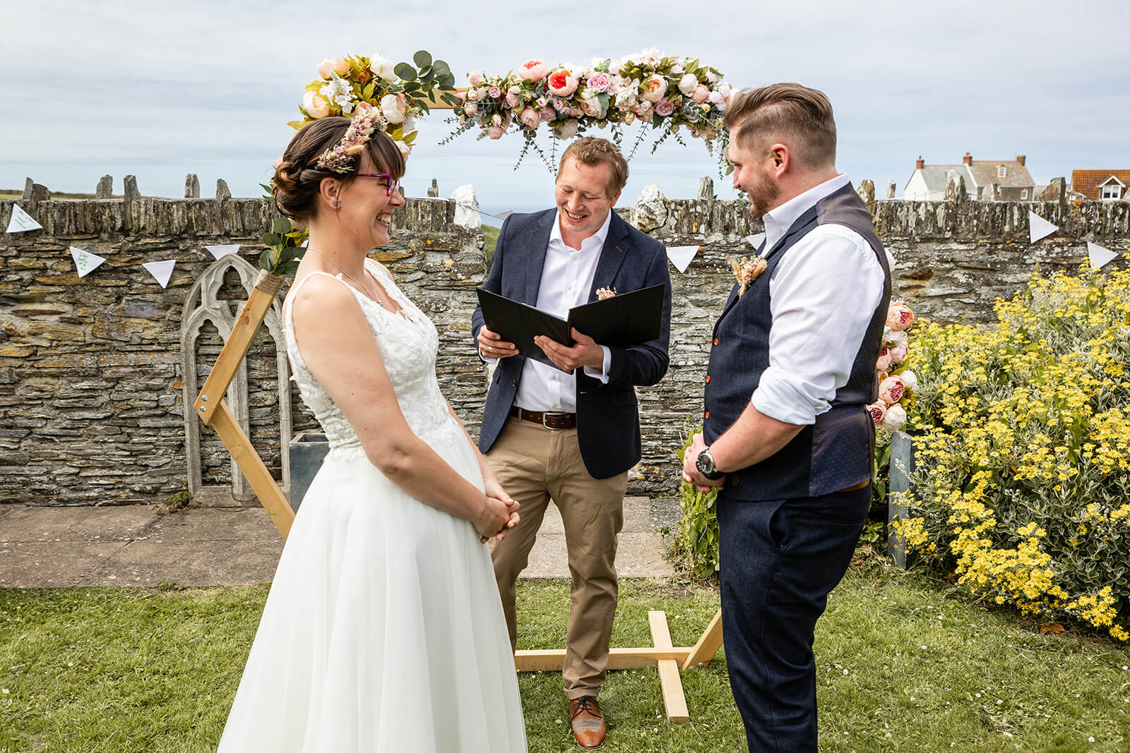 Wedding near the beach, Tintagel | Rose Dedman Wedding Photographer UK