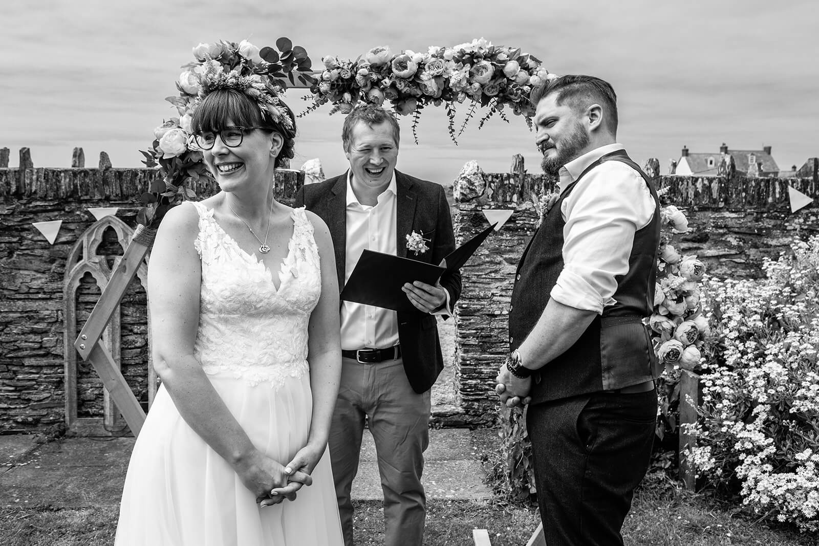 Wedding near the beach, Tintagel | Rose Dedman Wedding Photographer UK
