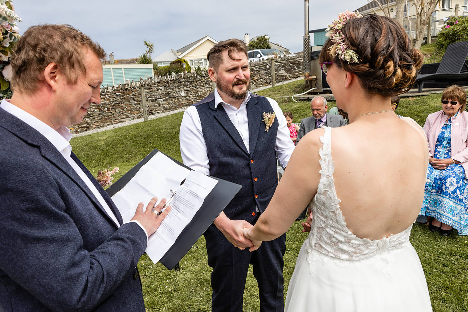 Wedding near the beach, Tintagel | Rose Dedman Wedding Photographer UK