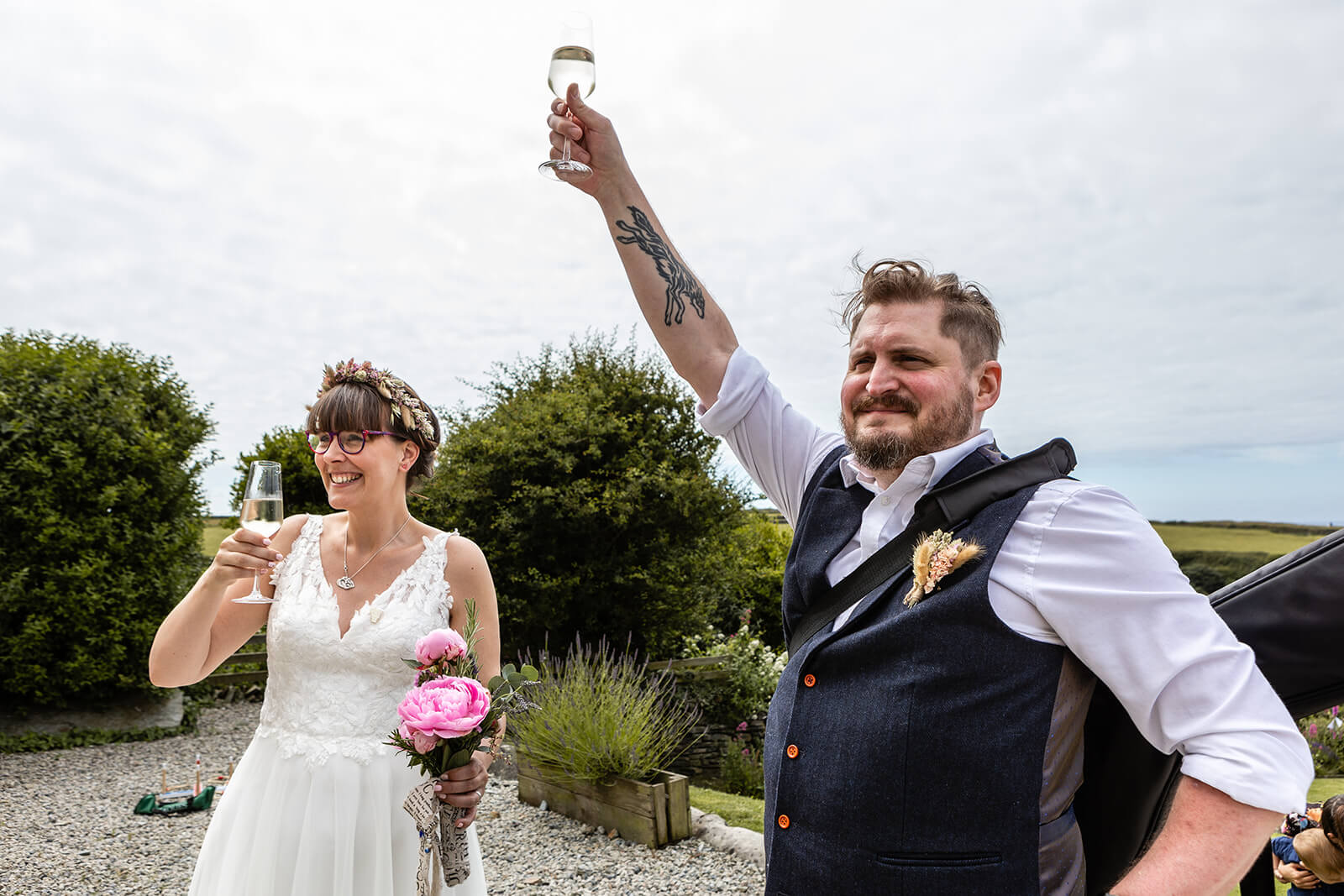 Beach coastal wedding photography | Rose Dedman Wedding Photographer UK
