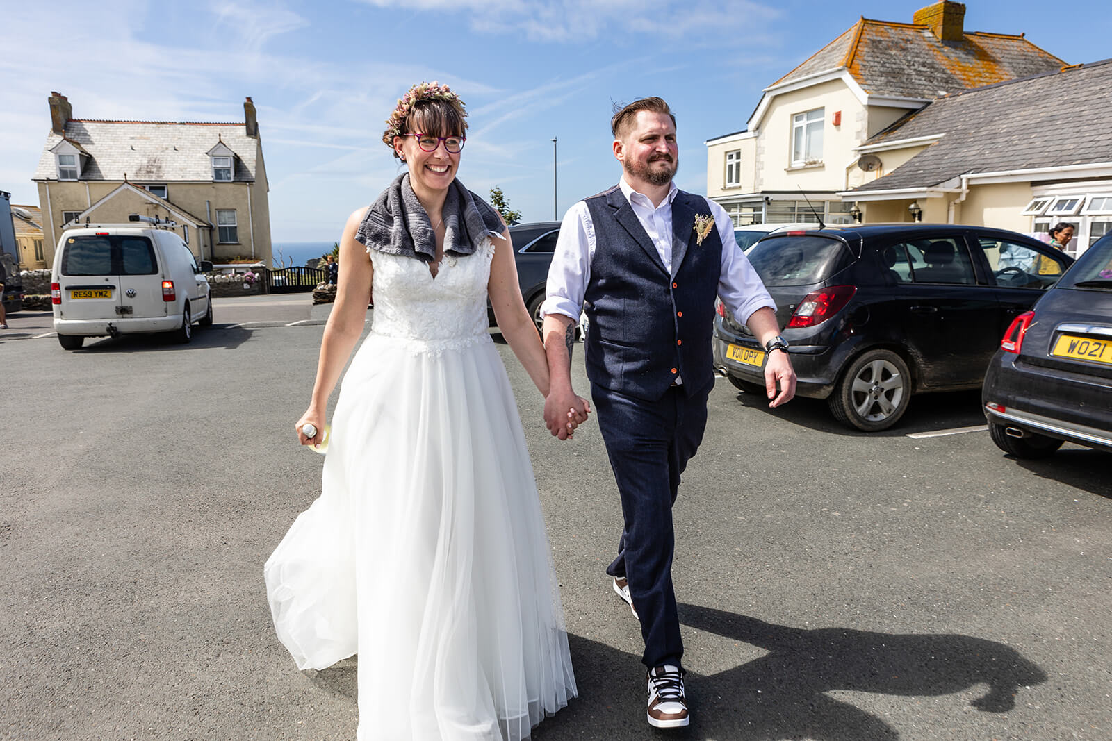 Beach coastal wedding photography | Rose Dedman Wedding Photographer UK