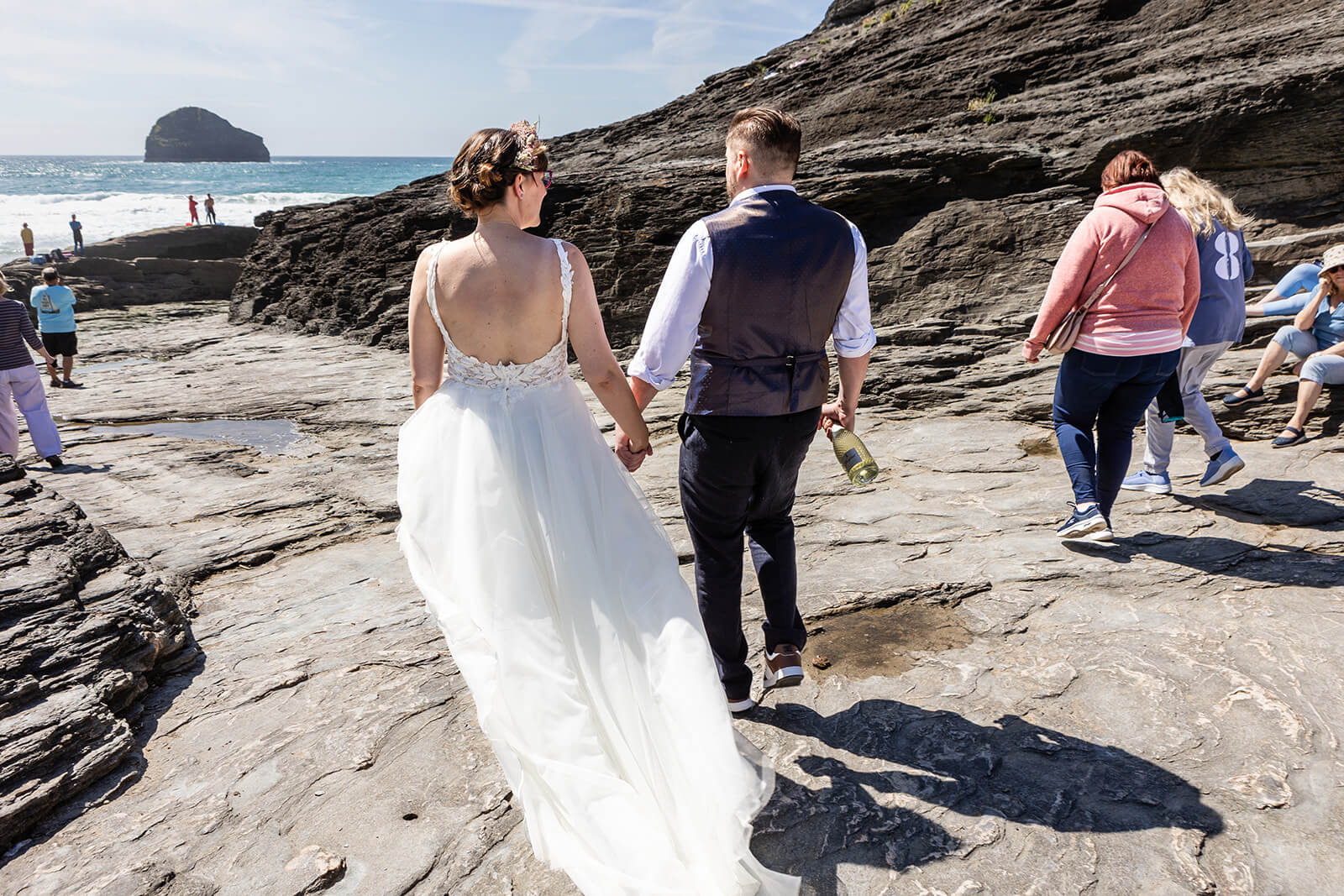 Beach wedding photography | Rose Dedman Wedding Photographer UK