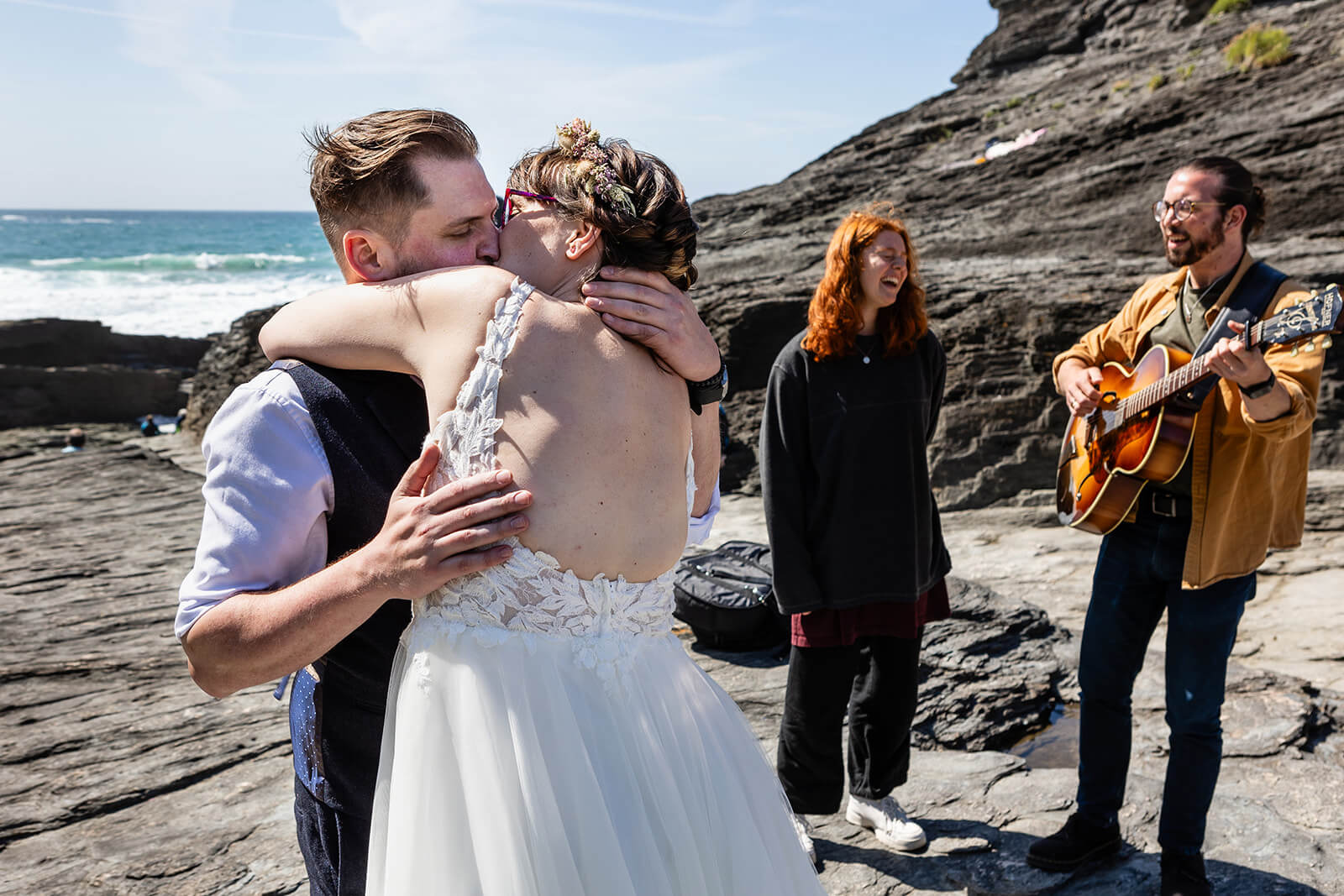 Beach wedding photography | Rose Dedman Wedding Photographer UK