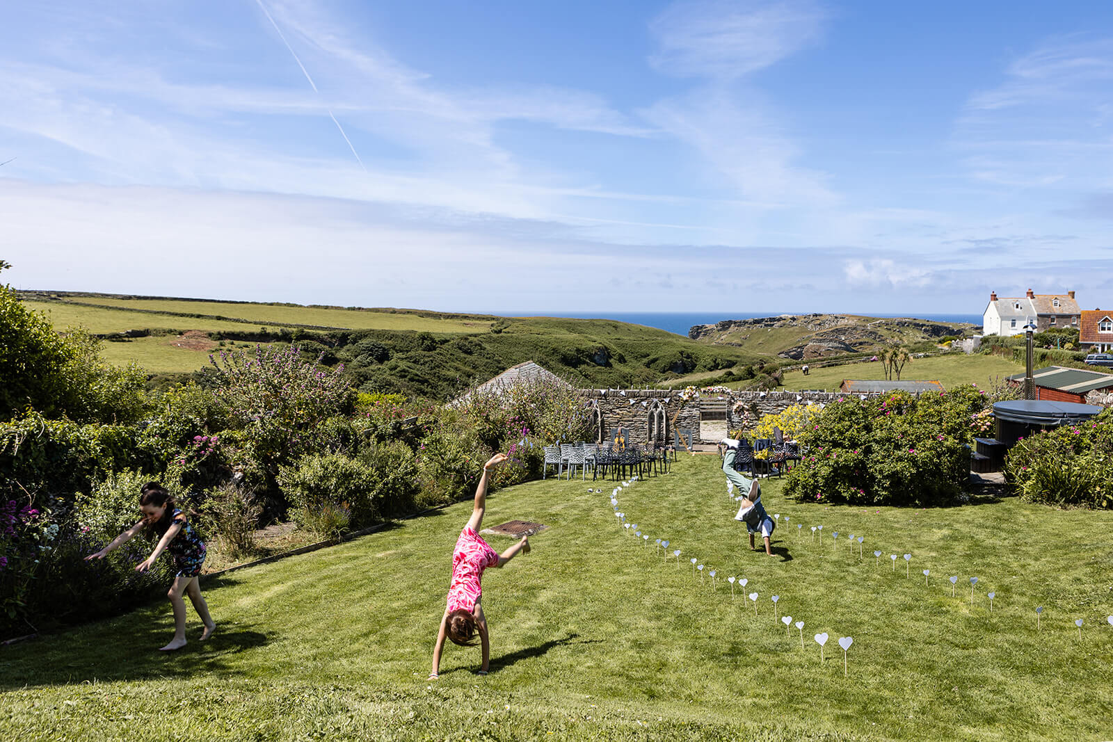 Wedding scene coastal wedding | Rose Dedman Wedding Photographer UK