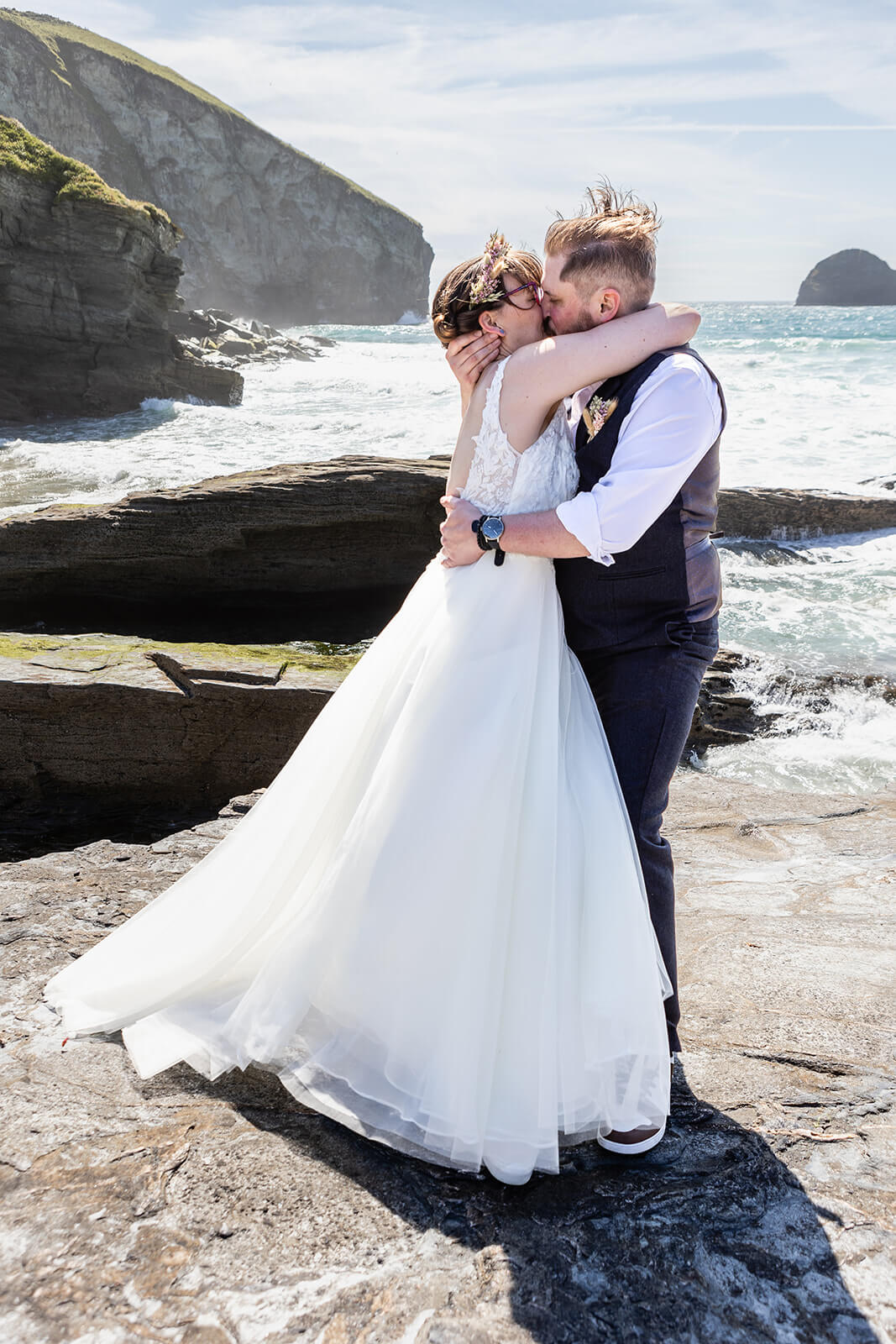 Beach wedding photography | Rose Dedman Wedding Photographer UK