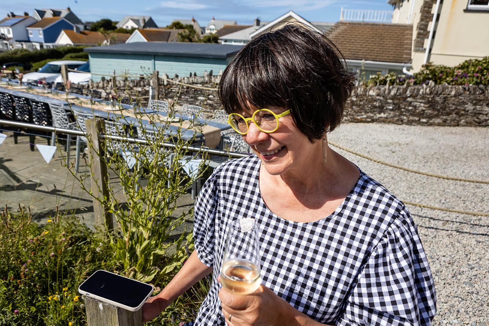 Mother-of-the-bride at coastal wedding | Rose Dedman Wedding Photographer UK