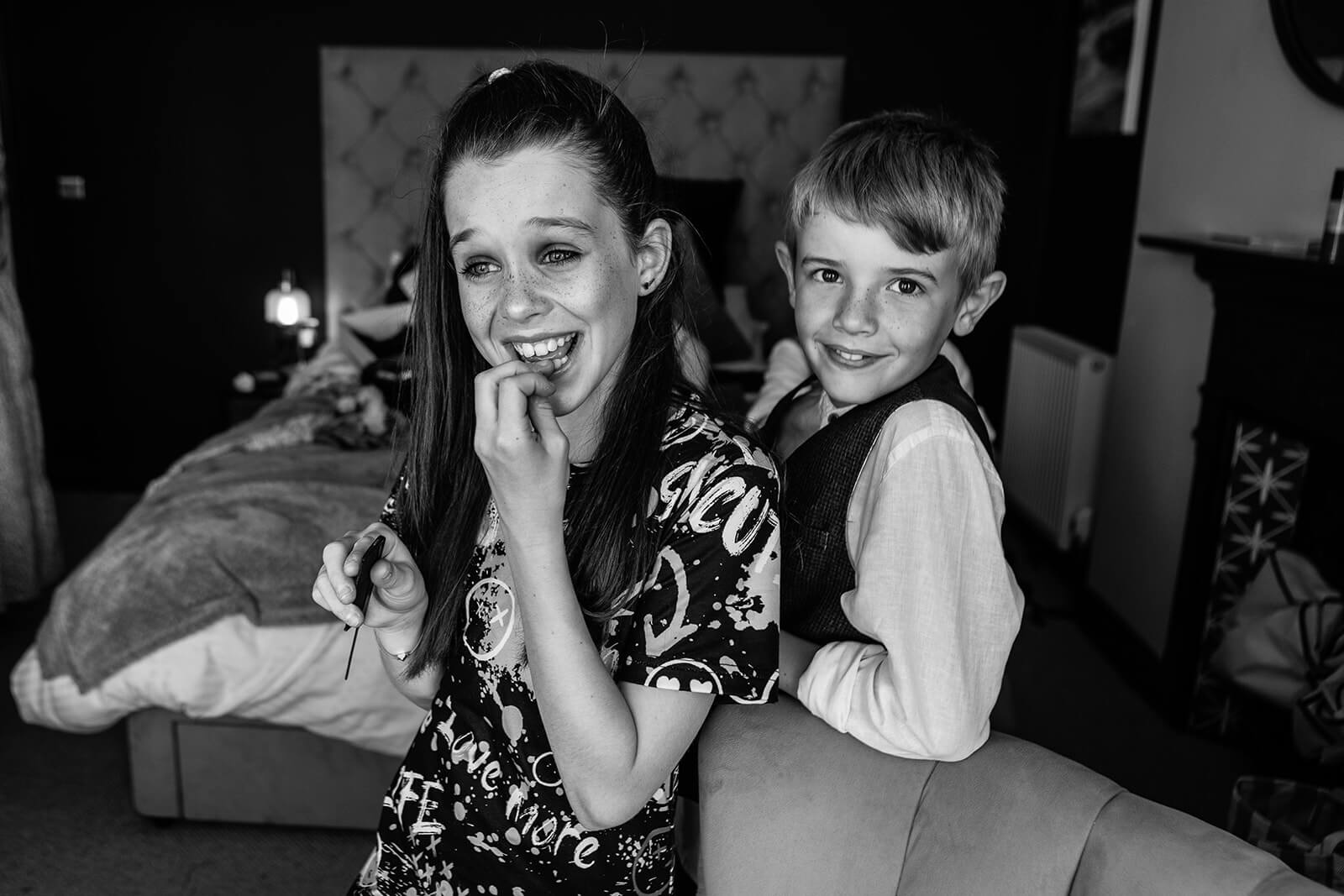 Children onlooking wedding prep | Rose Dedman Wedding Photographer UK