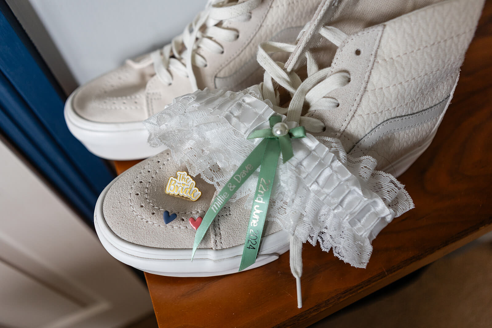 Bridal shoes coastal wedding | Rose Dedman Wedding Photographer UK