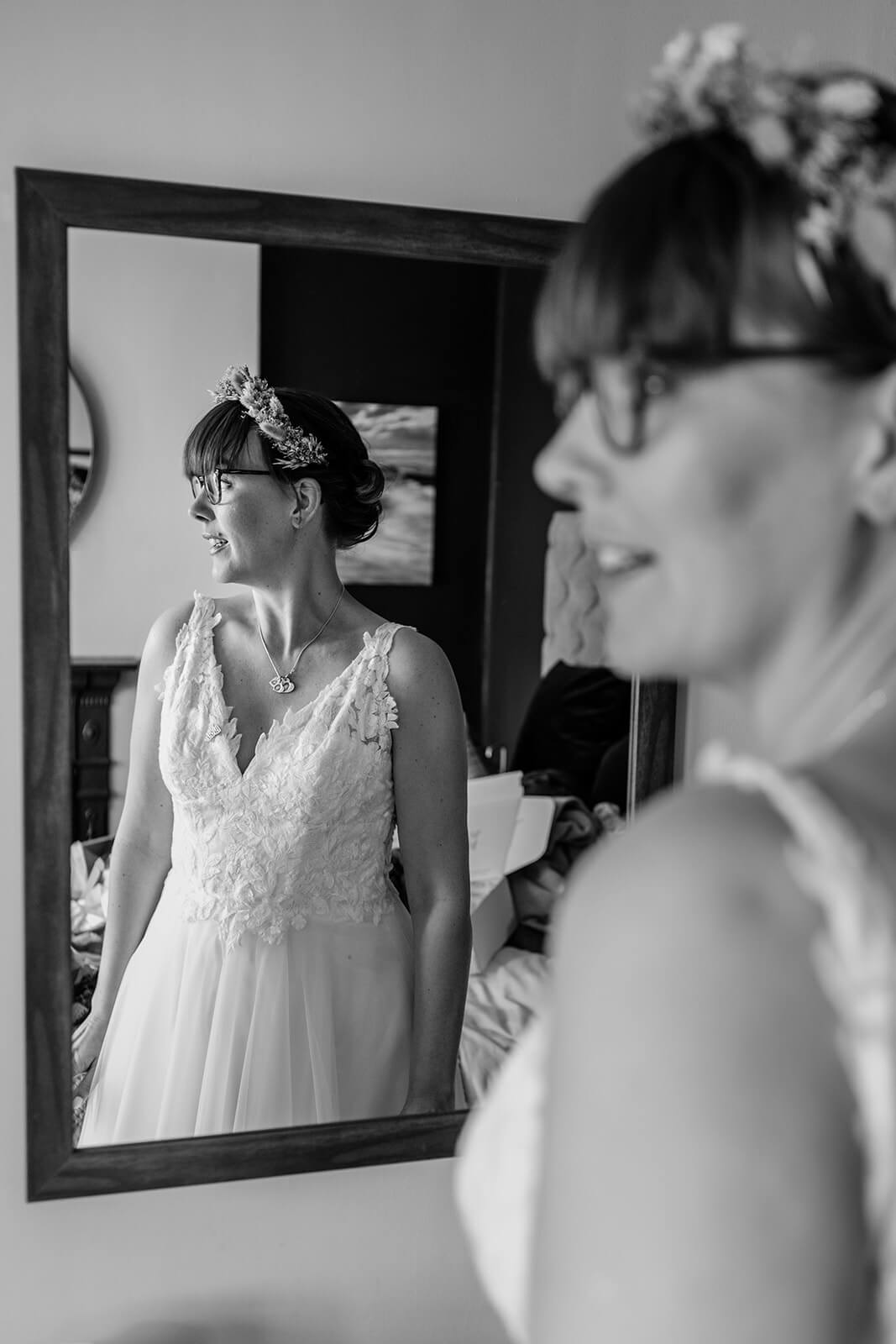 Bridal prep coastal wedding | Rose Dedman Wedding Photographer UK