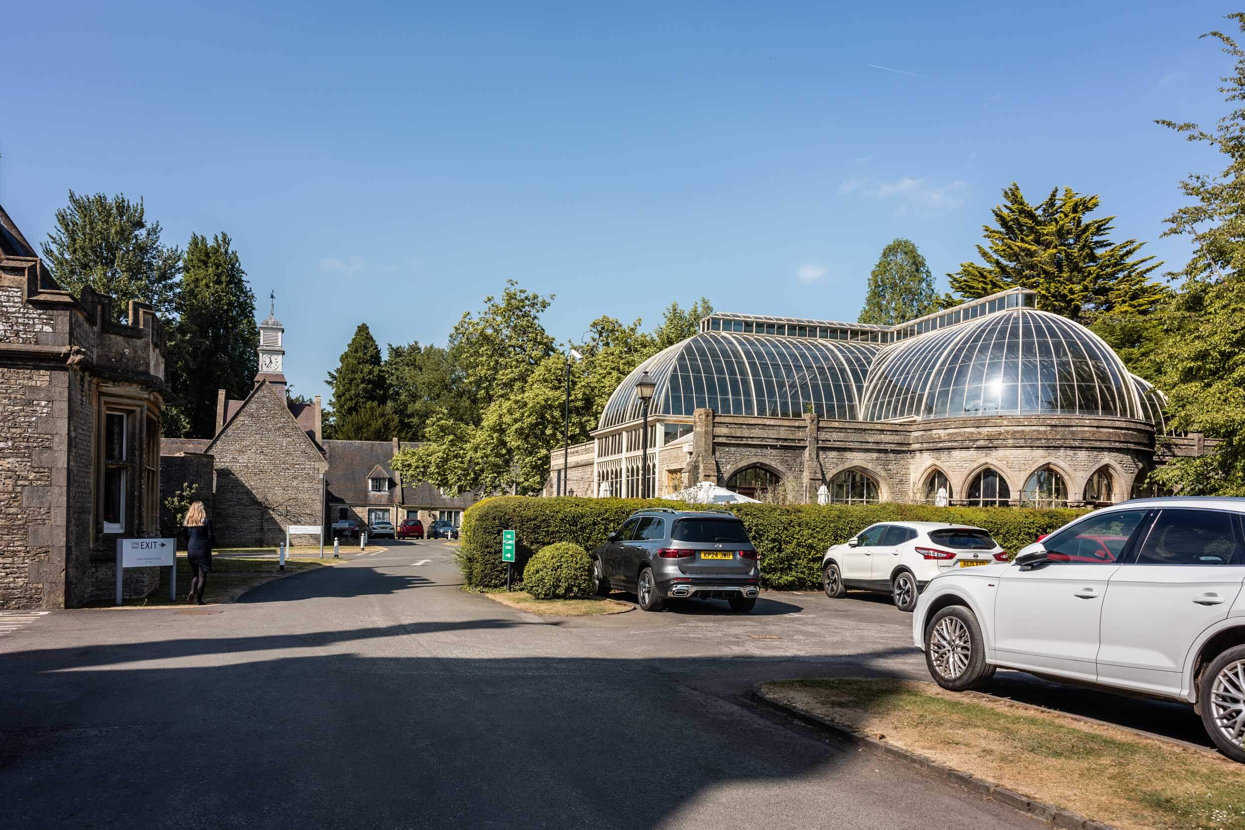 Outside view of Tortworth Court Orangerie | Tortworth Court Wedding Photographer Rose Dedman