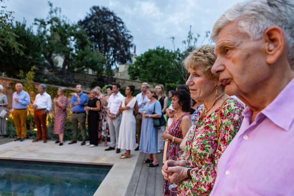 Gathering of people at an outdoor event