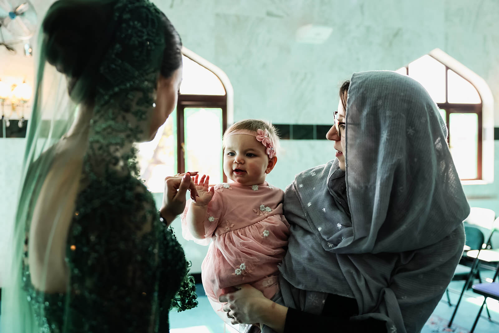 Joyful Nikkah wedding ceremony with family blessing at Oxford Central Mosque